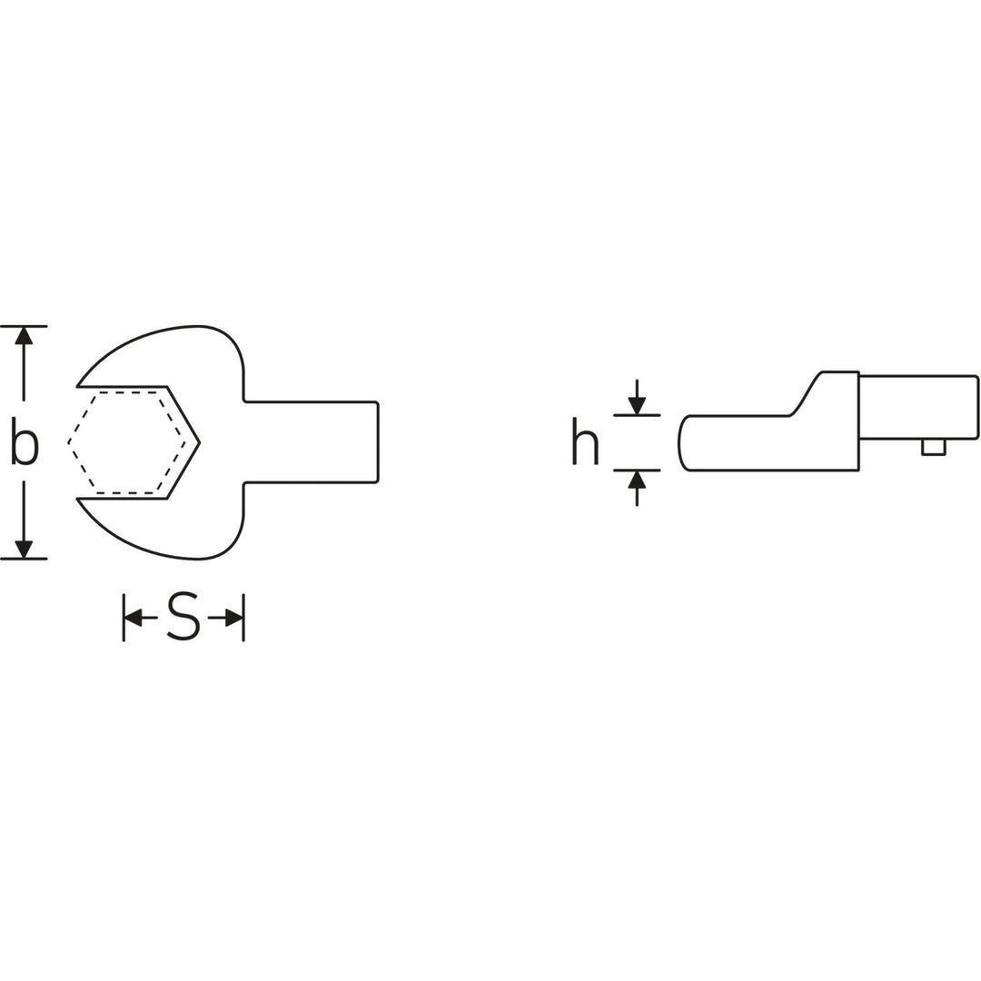 Stahlwille 58214030 731/40 Open ended insert 30 mm