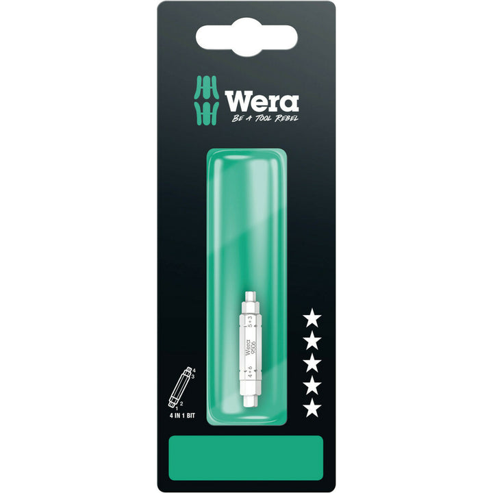 Wera 9506 SB 4-in-1 Bit 1, 3; 4; 5; 6 x 37 mm