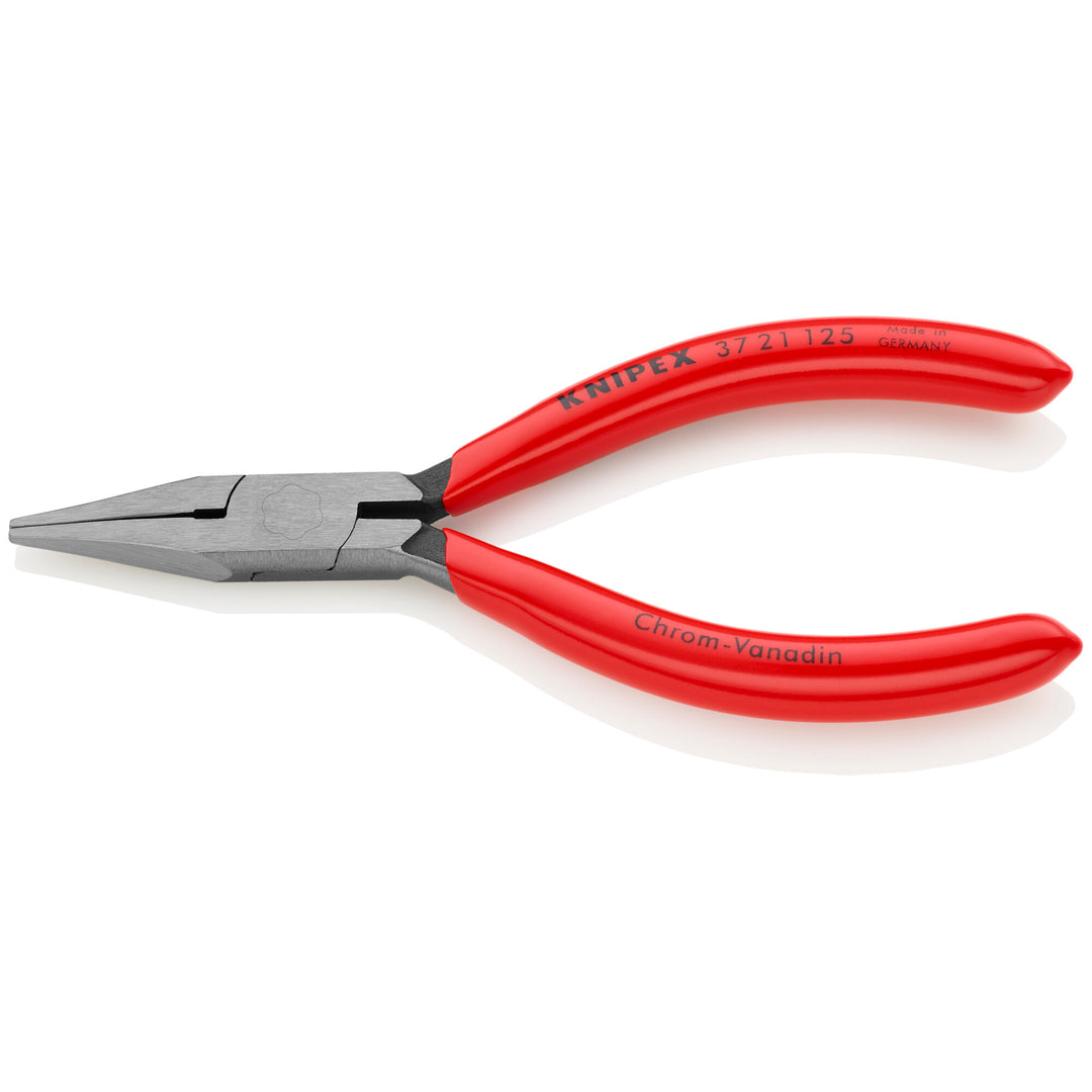 Knipex 37 21 125 5" Electronics Gripping Pliers-Flat Pointed Tips