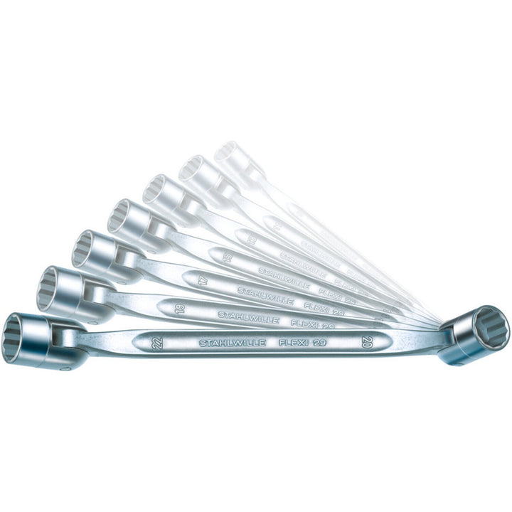 Stahlwille 96430101 29/7 Double ended flexi-joint Spanner Set