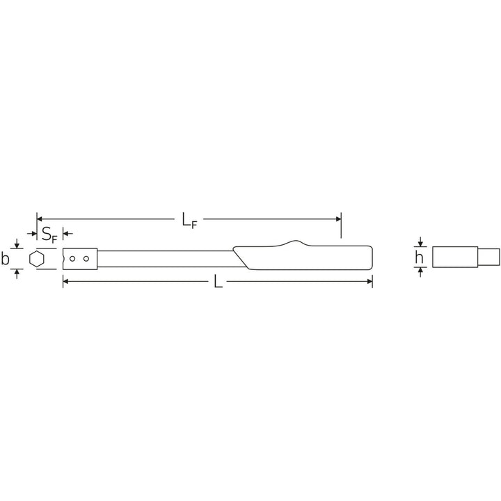 Stahlwille 50010004 9mm x 12mm Manoskop Torque Wrench