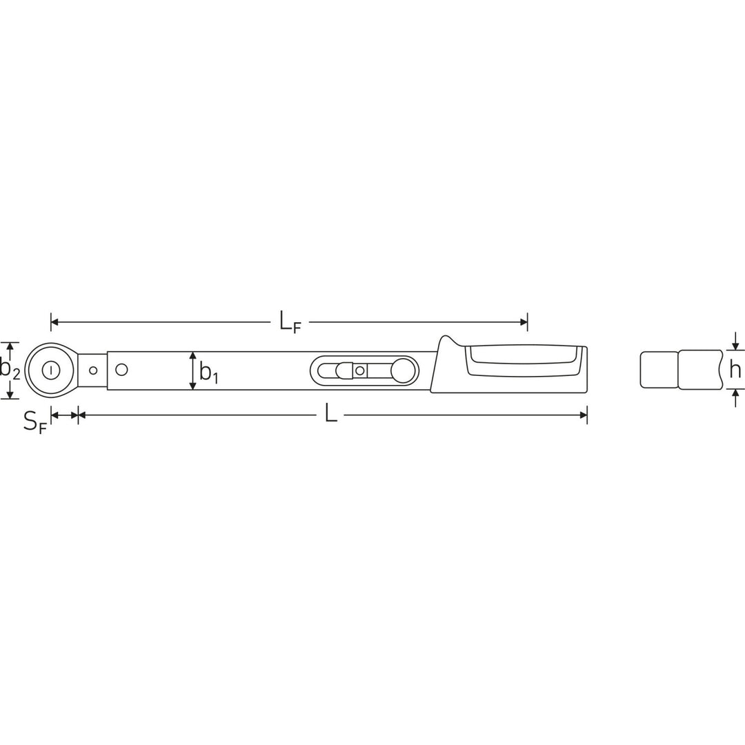 Stahlwille 96504012 730R/12 MANOSKOP 1/2" Drive torque wrench