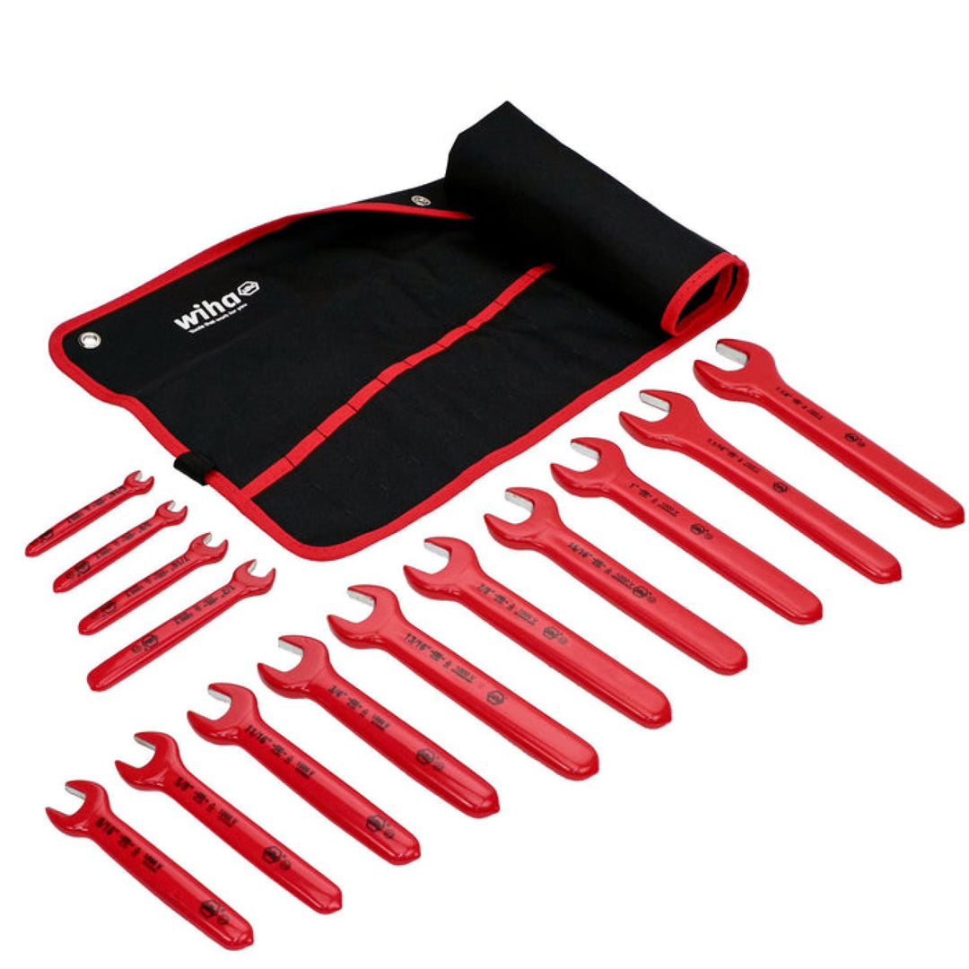 Wiha Tools 20190 Insulated Open End Inch Wrench Set, 14 Pc.