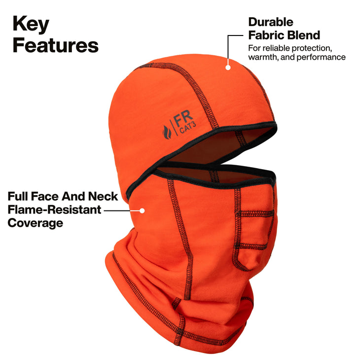 Klein Tools FRBALC33 Flame-Resistant Balaclava, CAT 3, 33 Cal