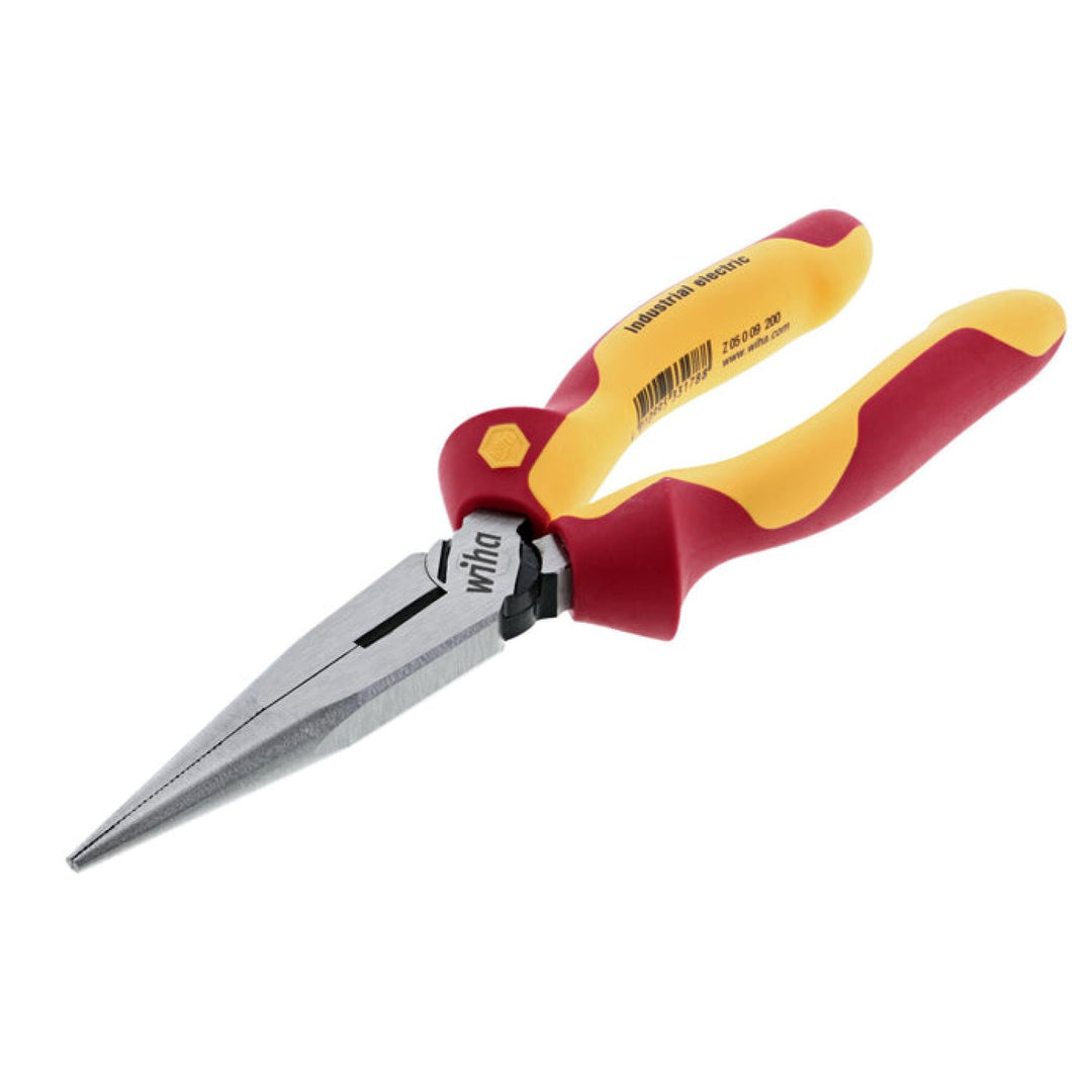 Wiha Tools 32923 Insulated Industrial Long Nose Pliers, 8"