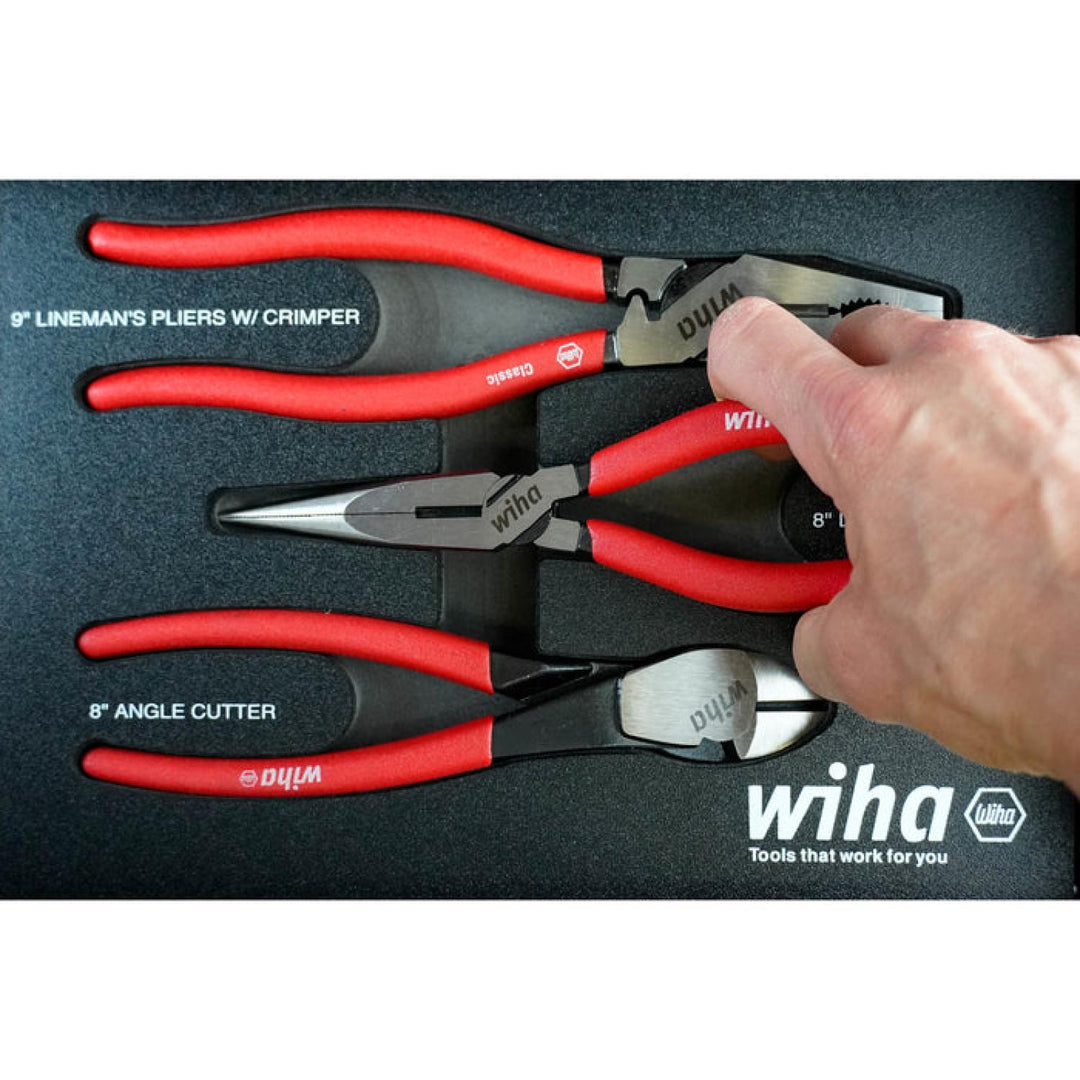 Wiha Tools 93038 Empty Foam Tray for 3 Piece Pliers/Cutter Set