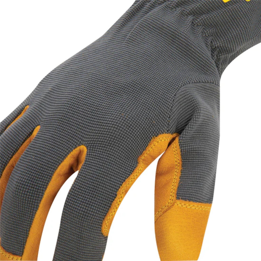 Estwing EWLPSC0609 Leather Palm Work Glove with Elastic Sewn Extended Cuff