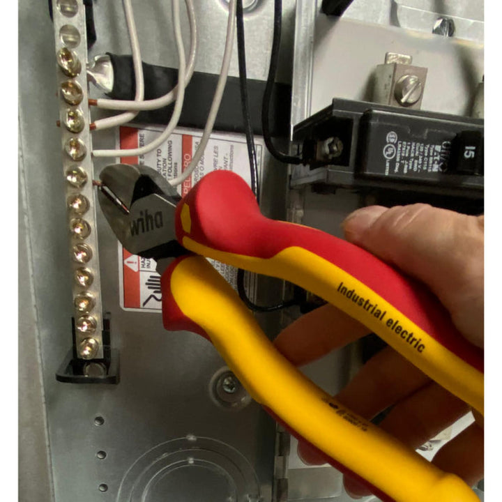 Wiha Tools 32929 Insulated Industrial Diagonal Cutters, 8"