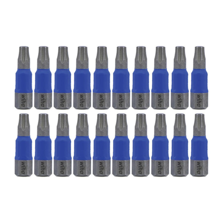 Wiha Tools 70060 TerminatorBlue Impact Bit TORX® T25 x 1 Inch - 20 Pack