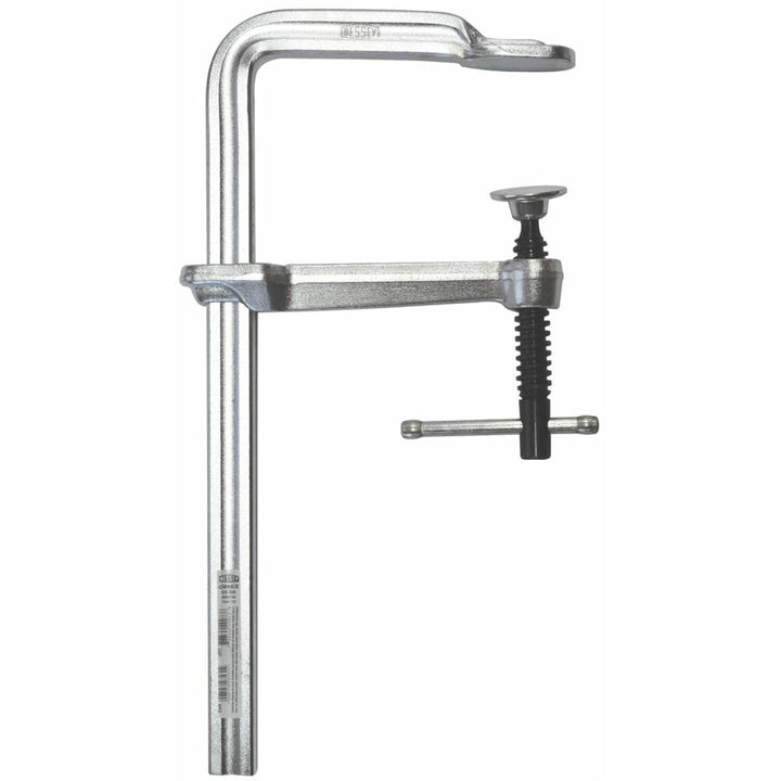 Bessey GS16-12K Clamp, welding, F-style, crimped on swivel pad, 6 In. x 4.75 In., 1000 lb