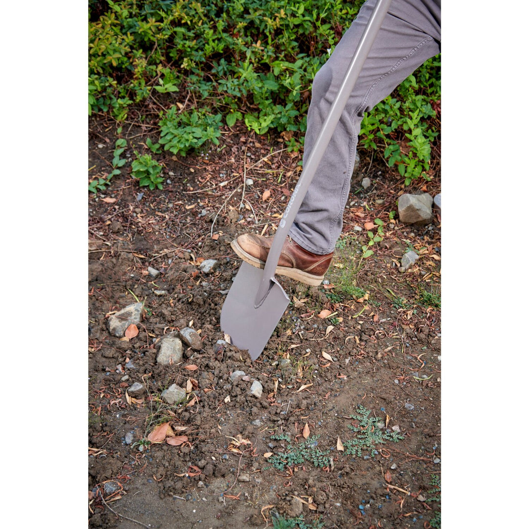 Corona AS 90310 All-Steel 12-Gauge Caprock 10 in. Flat Bowl Shovel with 1 in. Lift, Steel Handle