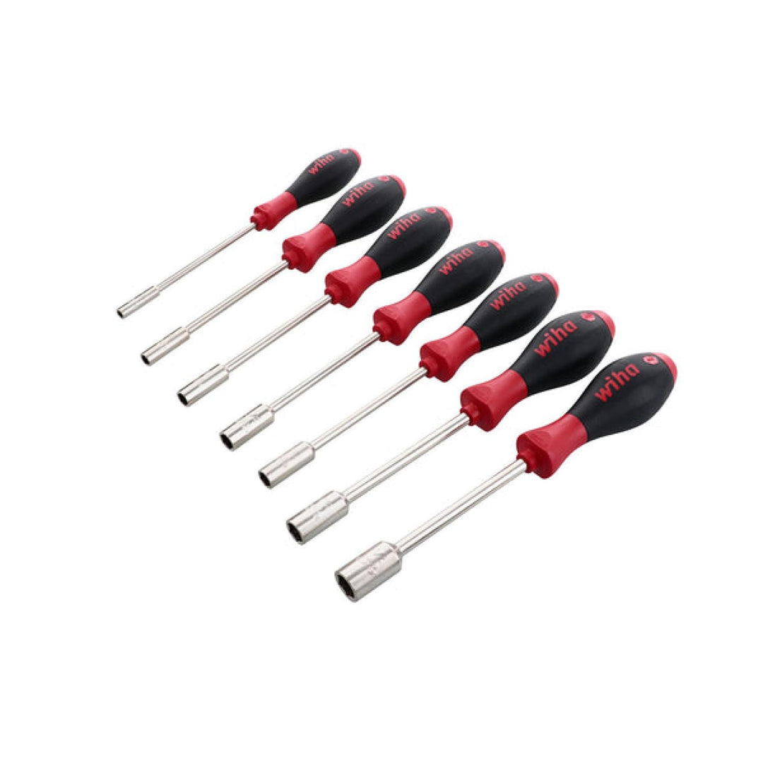 Wiha Tools 34193 7-Piece Nut Driver Set W/softfinish Handle
