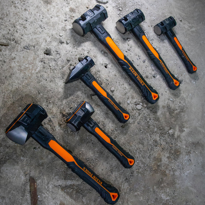 Klein Tools H80606 Fiberglass Handle Wedge Sledgehammer, 6-Pound