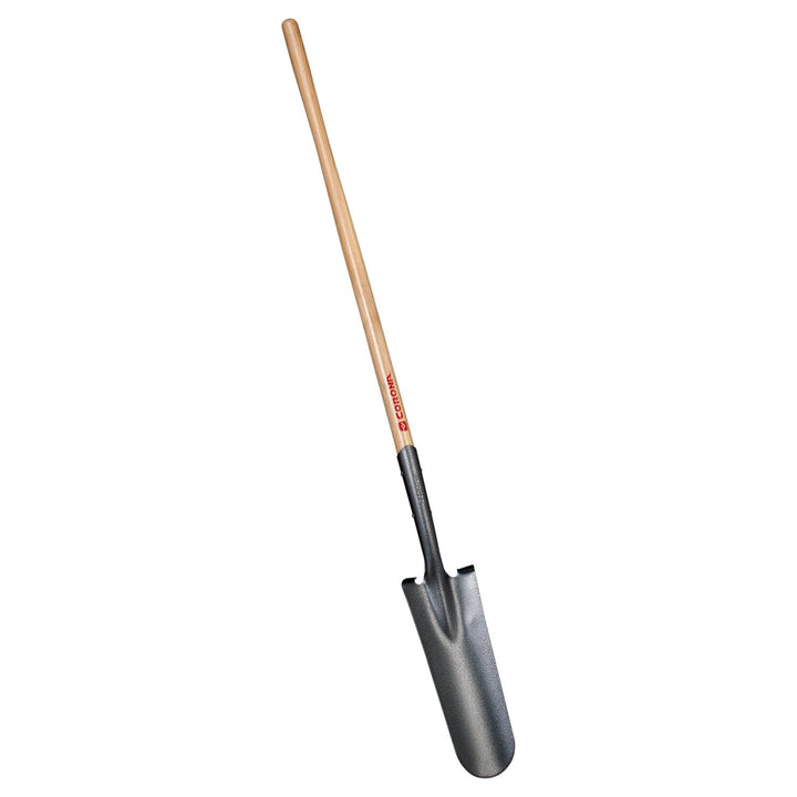 Corona SS 62000 Closed-Back, Drain Spade Shovel, 14-Gauge, 12 in. Head, 48 in. Wood Handle