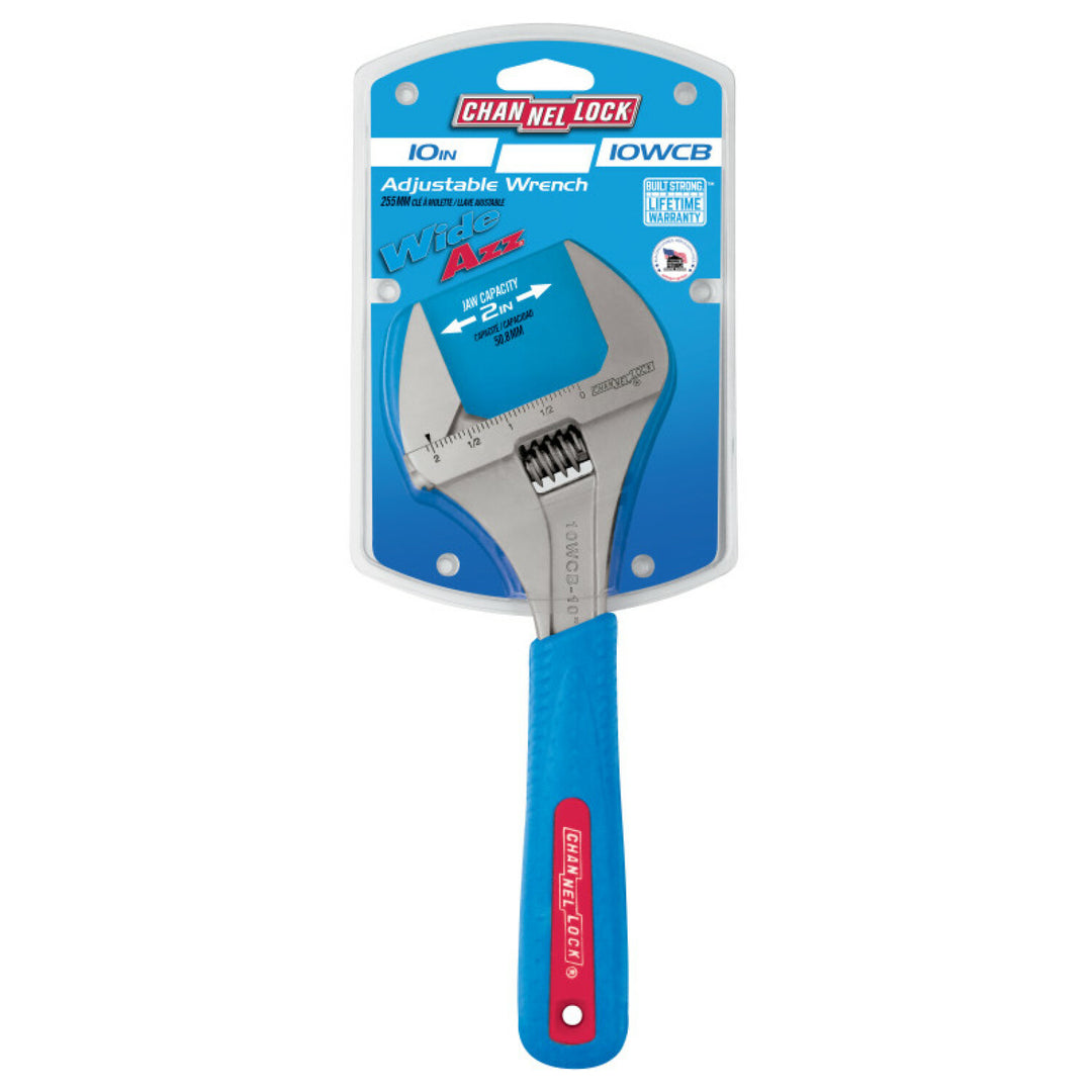 Channellock 10WCB BULK 10-inch code Blue Wideazz  Adjustable Wrench