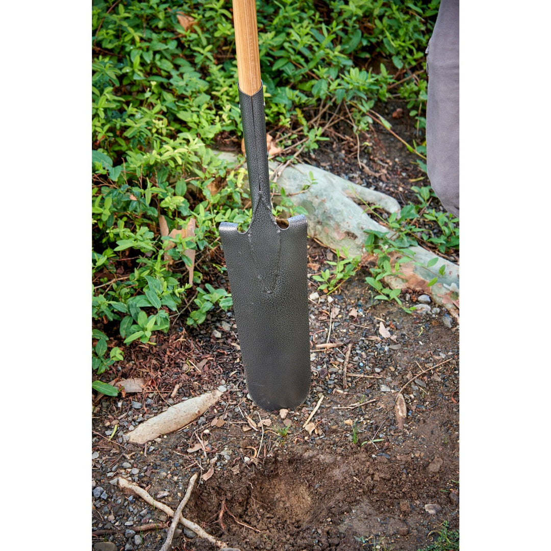 Corona SS 62000 Closed-Back, Drain Spade Shovel, 14-Gauge, 12 in. Head, 48 in. Wood Handle