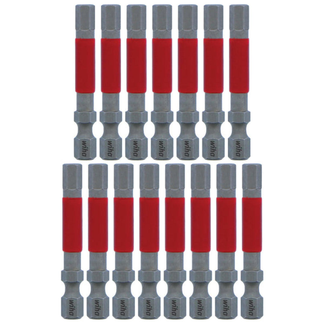 Wiha Tools 76674 MaxxTor Impact Bit Hex 7/32" - 49mm - 15 Pack