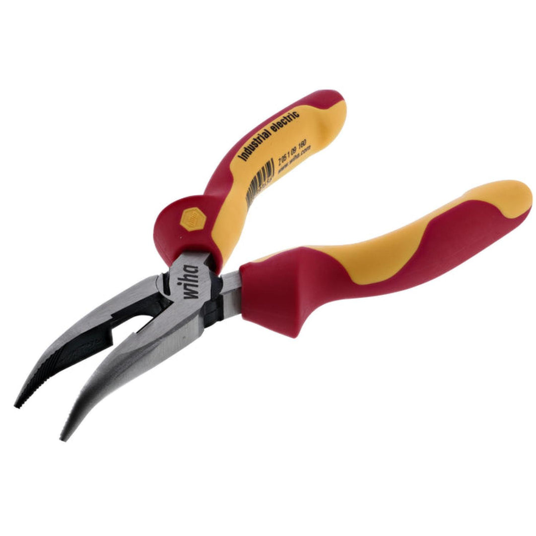 Wiha Tools 32928 Insulated Bent Nose Pliers, 6.3"