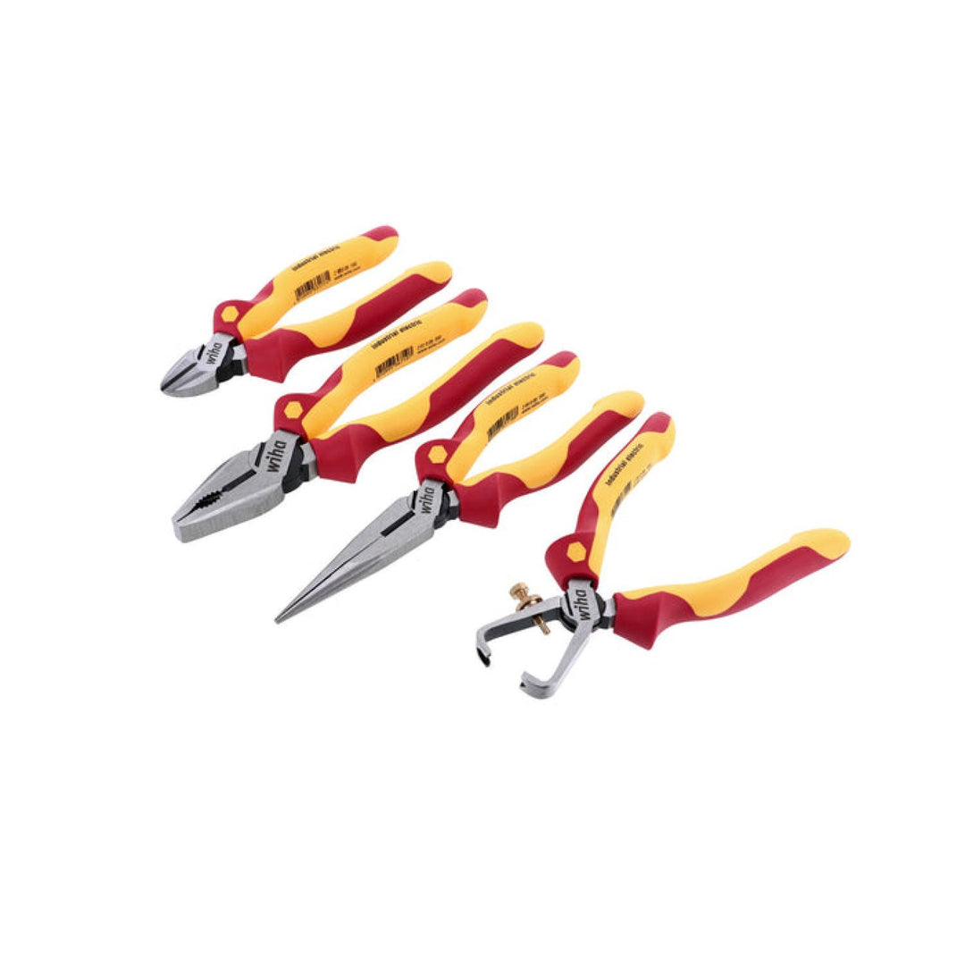 Wiha Tools 32986 Insulated Industrial Pliers and Screwdrivers Set, 11 Pc.