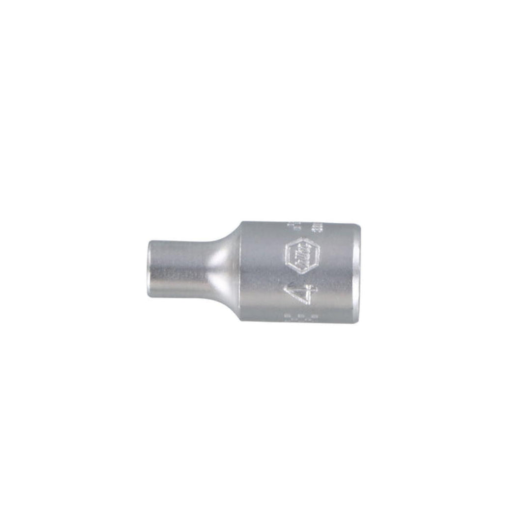 Wiha Tools 33316 6 Point - 1/4 Inch Drive Socket - 4.0mm x 25mm