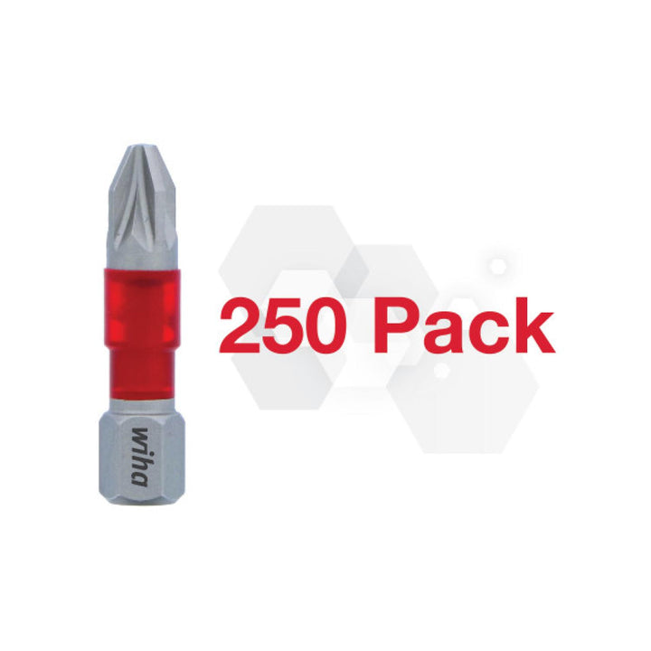 Wiha 76505 - MaxxTor Impact Bit Pozidriv #2 - 29mm - 250 Pack