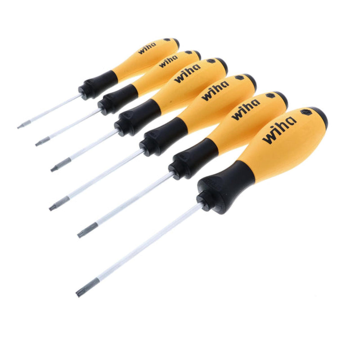 Wiha Tools 36289 ESD Safe SoftFinish TORX Screwdriver Set, 6 Piece