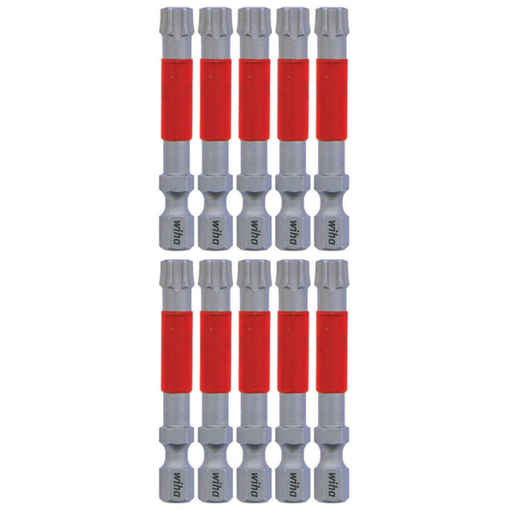 Wiha Tools 76559 MaxxTor Impact Bit TORX T40 x 49mm - 10 Pack
