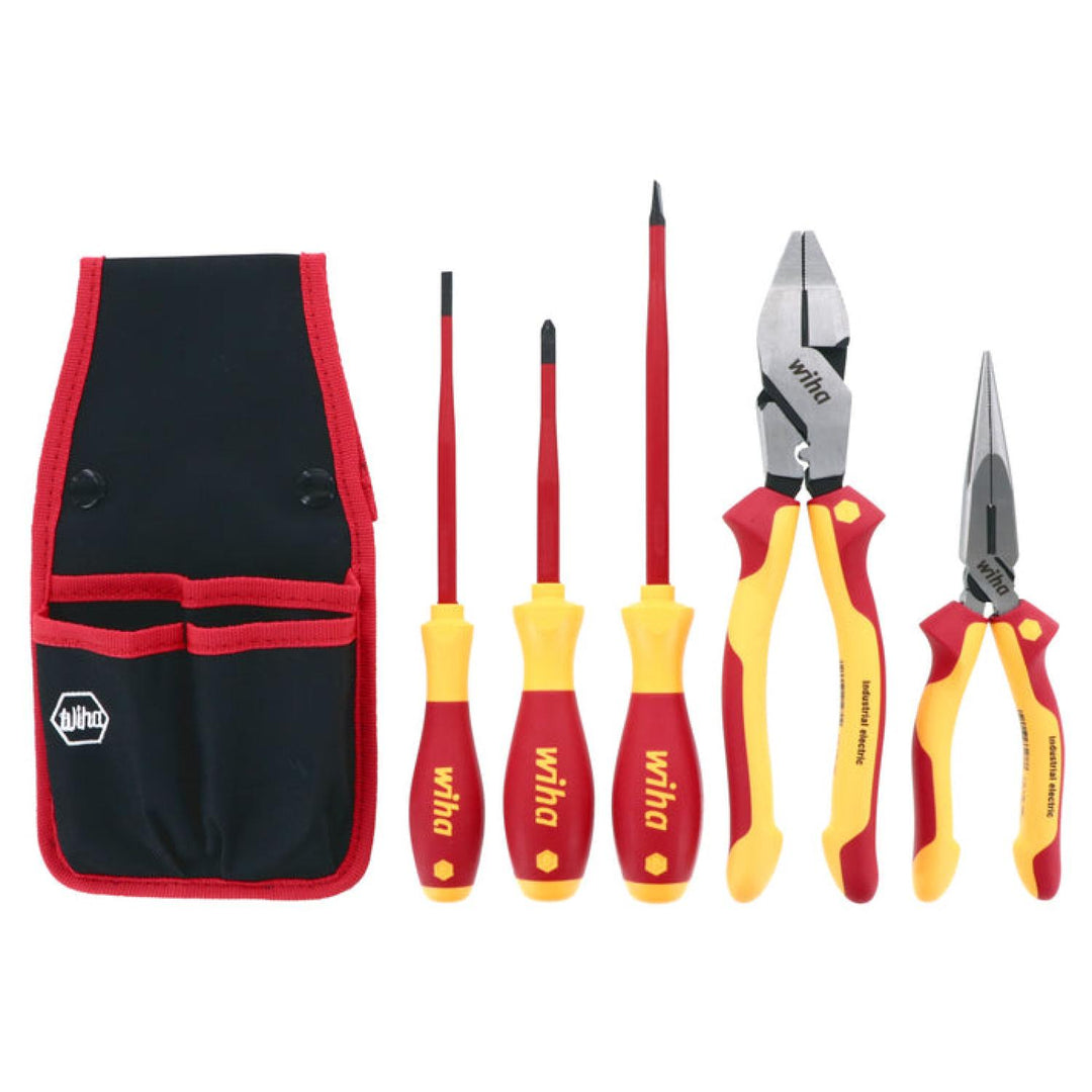 Wiha Tools 32875 Insulated Pliers / Cutters / SlimLine Screwdriver Set, 5 Pc.