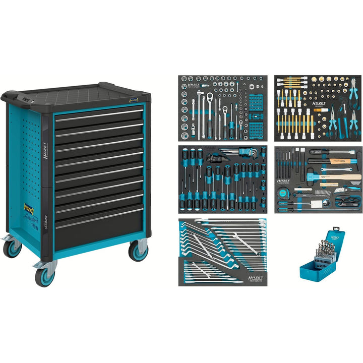 Hazet 179N-8/314 Tool trolley 314-pieces ∙ 8 Drawers total