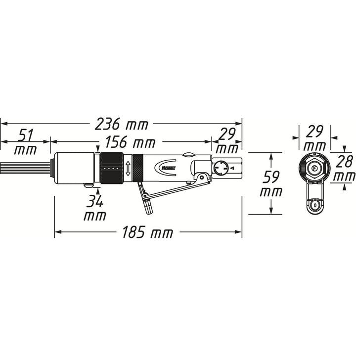 Hazet 9035M-6 Mini Needle Scaler