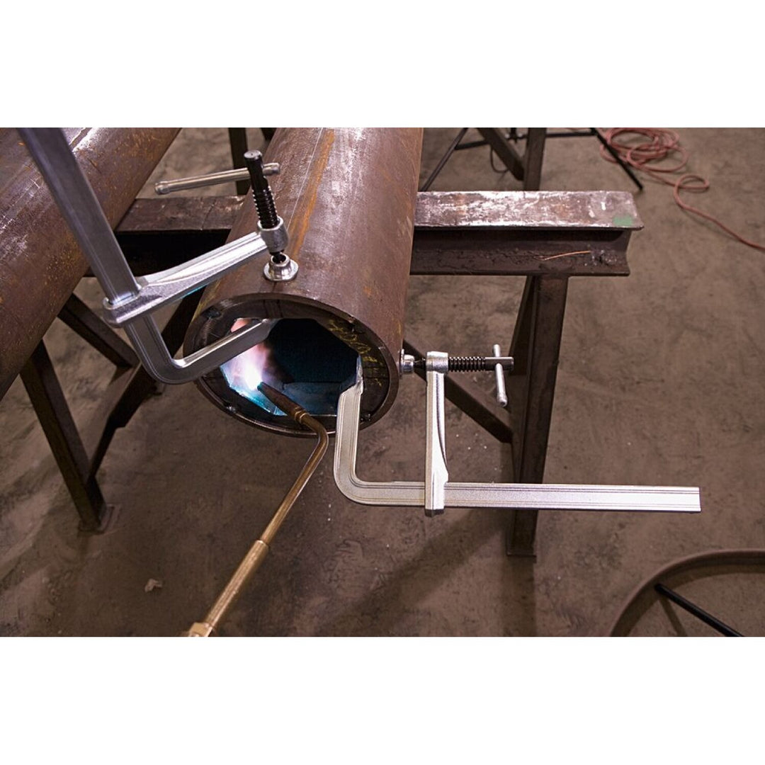 Bessey 660-S8 Clamp, welding, F-style, replaceable swivel pad, 8 In. x 4 In., 726 lb