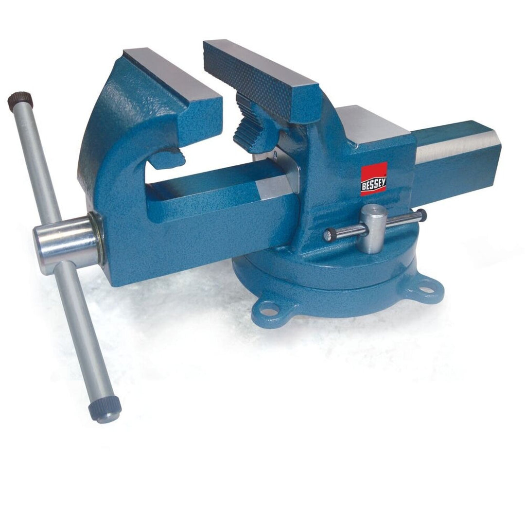 Bessey BV-DF4SB Vise, 4 In., drop forged, pipe jaws, swivel base and anvil included