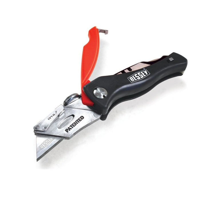 Bessey D-BKPH Knife, Folding, locking utility knife- plastic handle