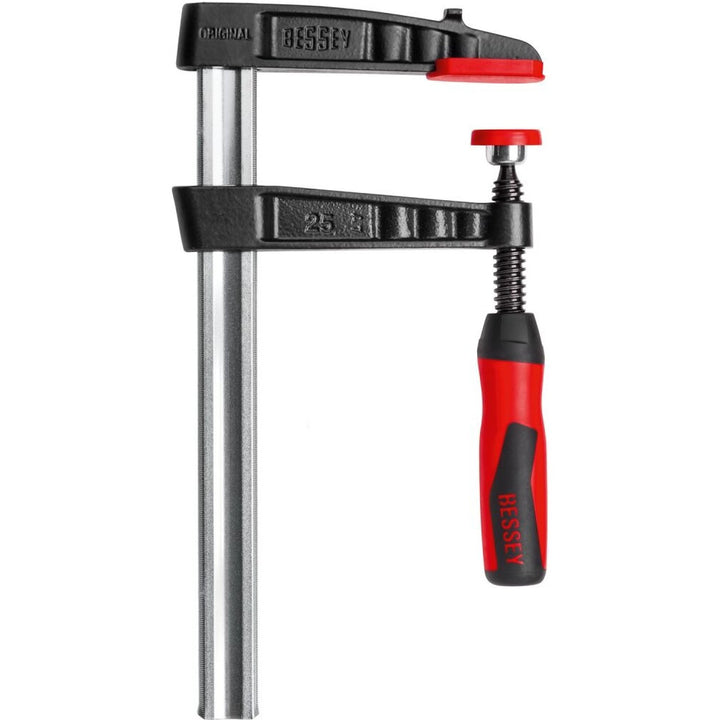 Bessey TG4.512+2K Clamp, woodworking, F-style, 2K handle, replaceable pads, 4.5 In. x 12 In., 1000 lb