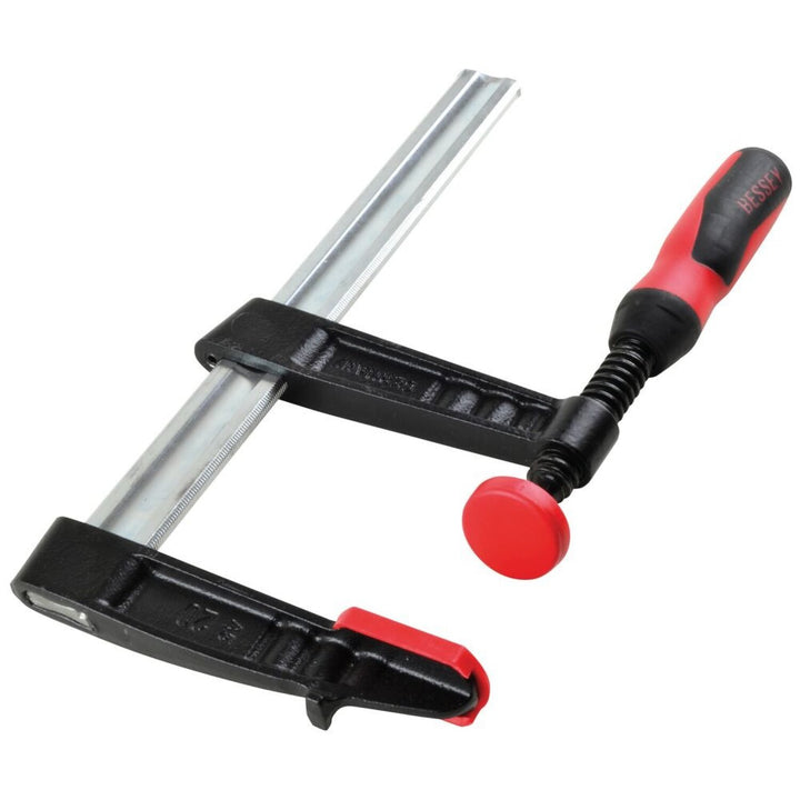 Bessey TGJ2.506+2K Clamp, woodworking, F-style, 2K handle, replaceable pads, 2.5 In. x 6 In., 600 lb