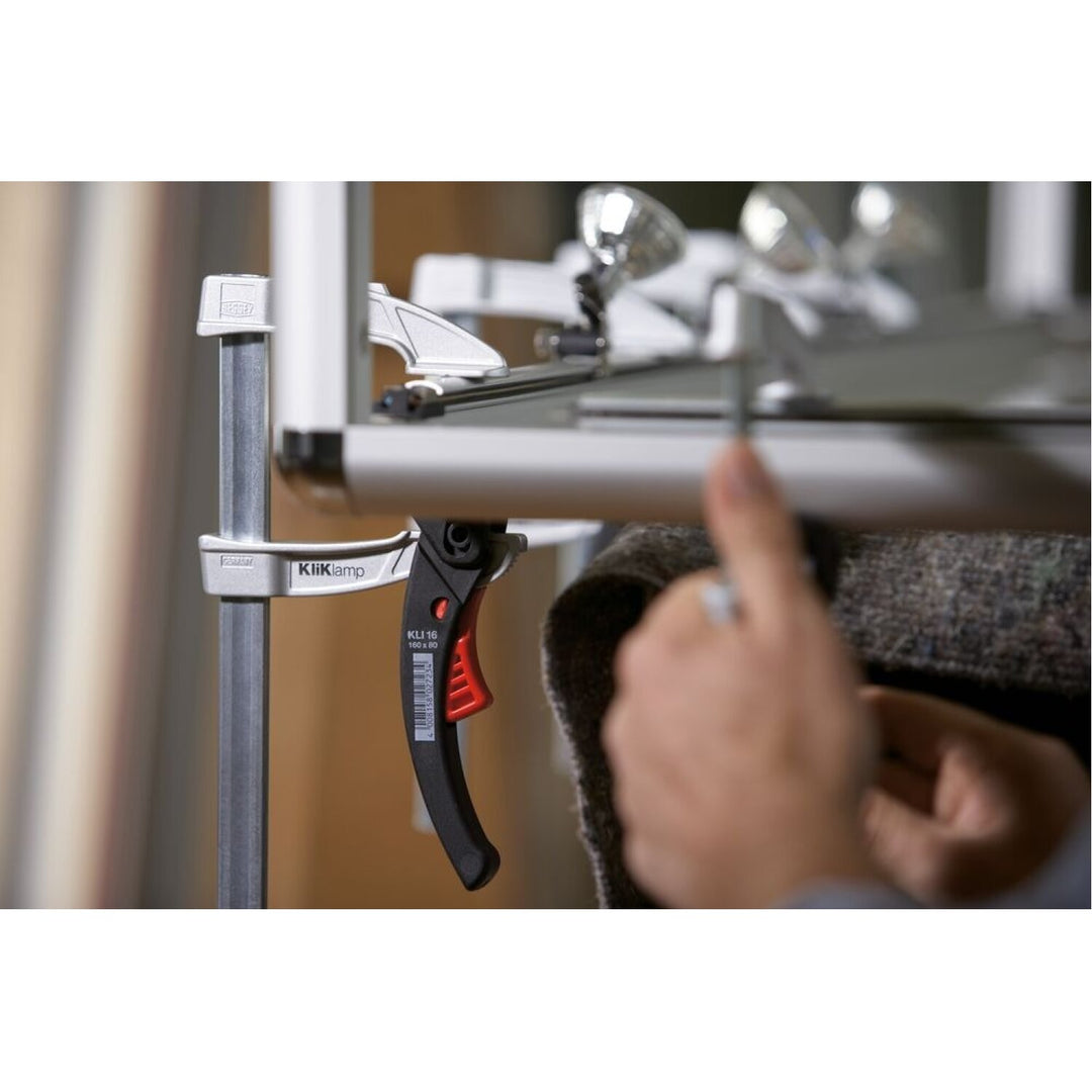 Bessey KLI3.016 Clamp, woodworking, small lever clamp, KliKlamp, 16” x 3 In., 260 lb