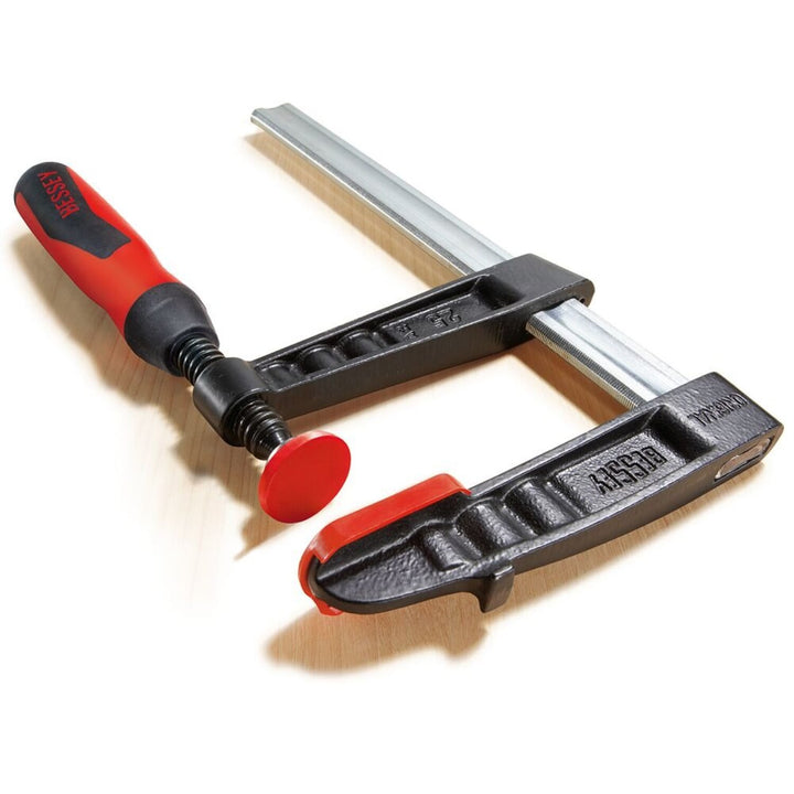 Bessey TG4.524+2K Clamp, woodworking, F-style, 2K handle, replaceable pads, 4.5 In. x 24 In., 1000 lb
