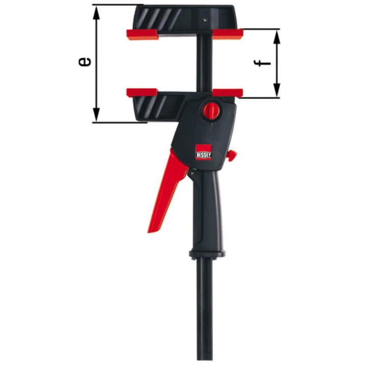 Bessey DUO30-8 Clamp, One Hand, DuoKlamp Series, 3 1/4 In. x 12 In., 260 LB