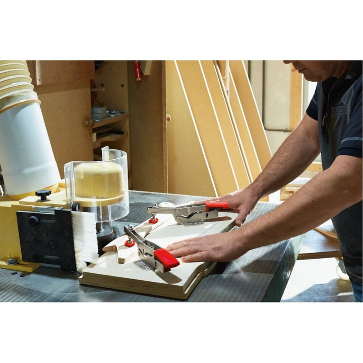 Bessey STC-HH70 Auto adjust toggle clamp, horizontal high profile, flanged base