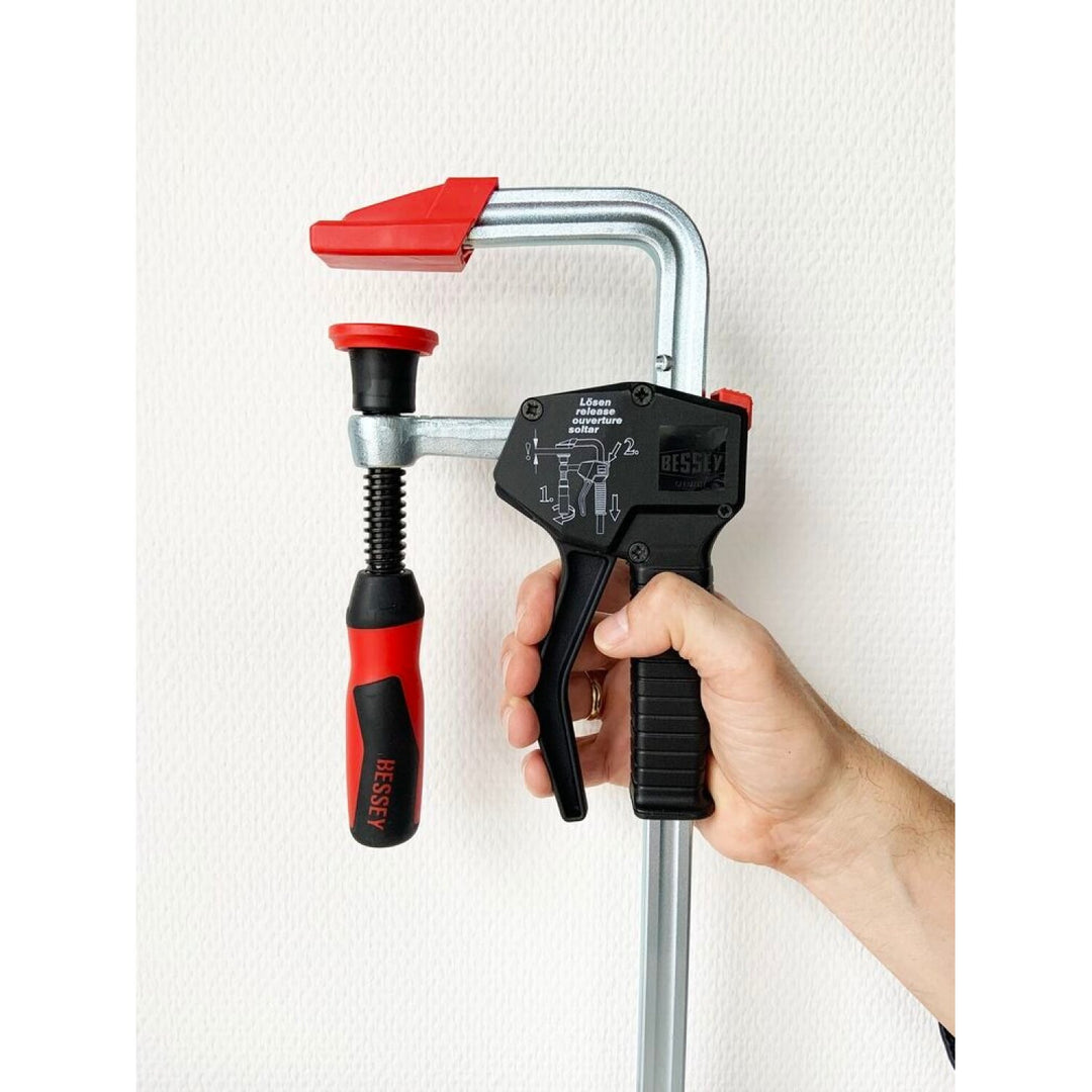Bessey PG24 Clamp, one hand, PowerGrip, 2K Handle, 24 In. x 4 In., 1000 lb