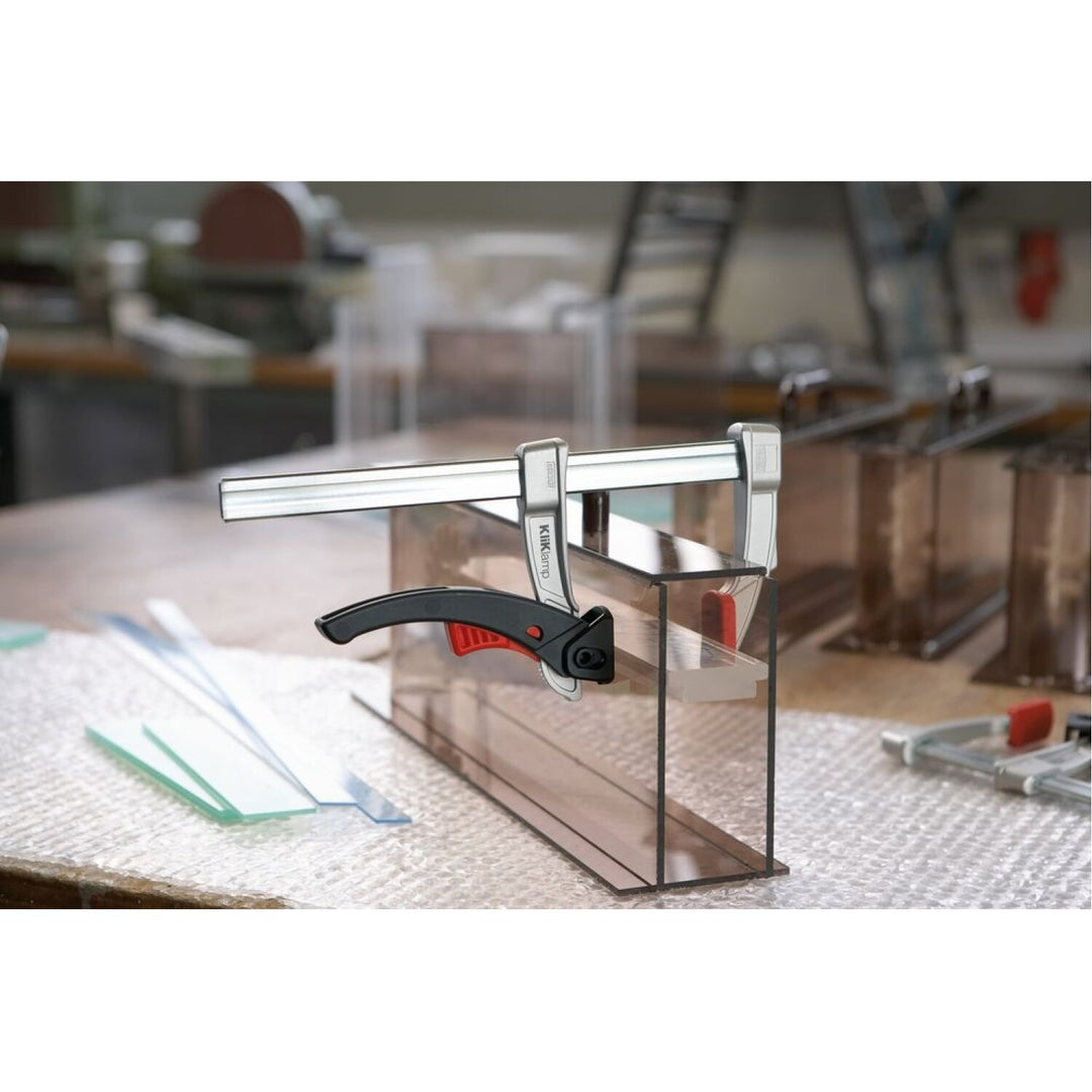 Bessey KLI3.016 Clamp, woodworking, small lever clamp, KliKlamp, 16” x 3 In., 260 lb