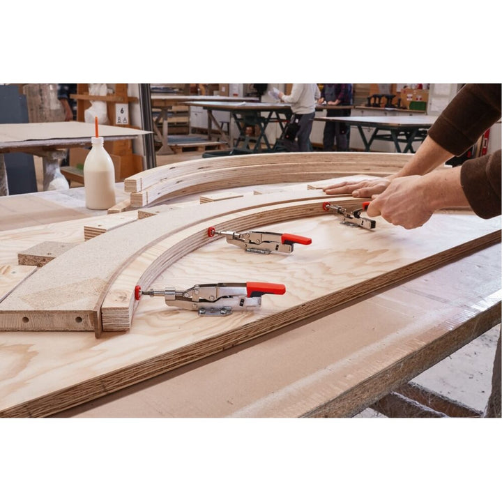 Bessey STC-IHH15 Auto adjust toggle clamp, horizontal push pull, flanged base