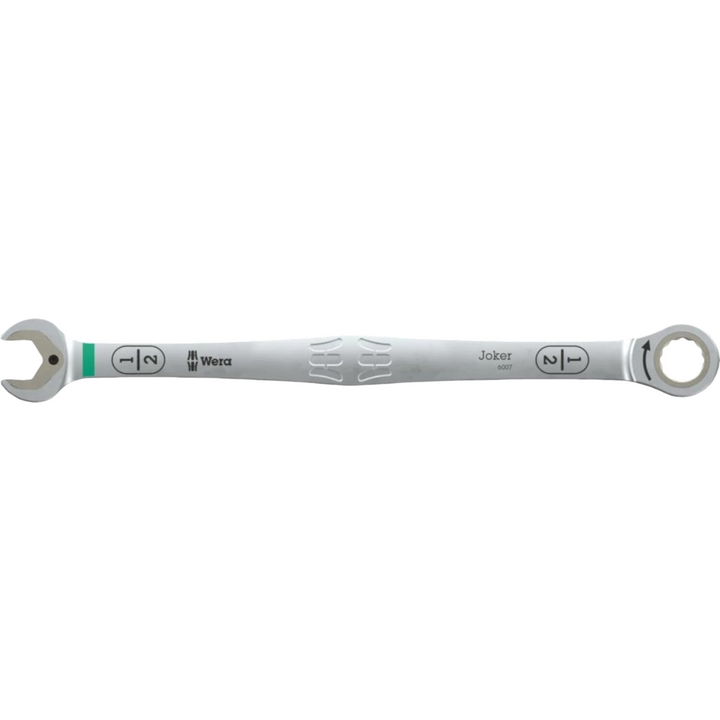 Wera 05020364001 6007 Joker Ratcheting Combination Spanner Sb, Long Design, Imperial, 1/2" X 245 Mm