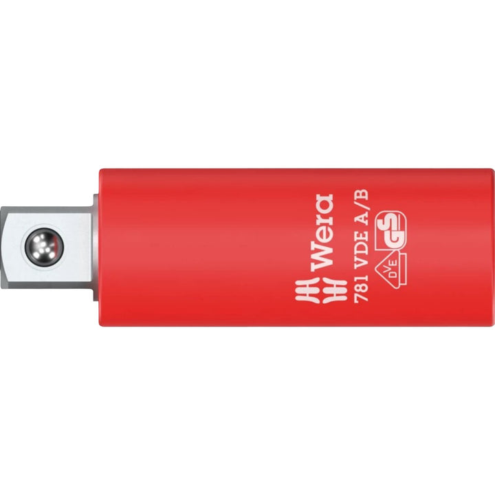Wera 05024690001 781 A/B Vde Connector, Insulated, 1/4", 781 A/B Vde X 3/8 X 56 Mm X 1/4"