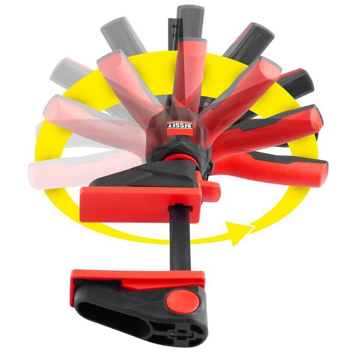 Bessey EHKM360-12 Trigger clamps, one-hand bar clamps with 360° rotating handle