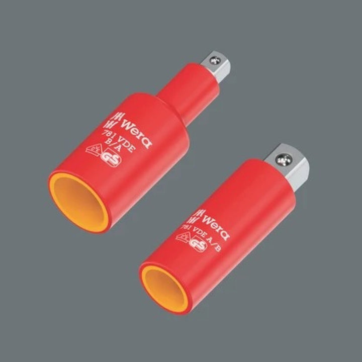 Wera 05024690001 781 A/B Vde Connector, Insulated, 1/4", 781 A/B Vde X 3/8 X 56 Mm X 1/4"