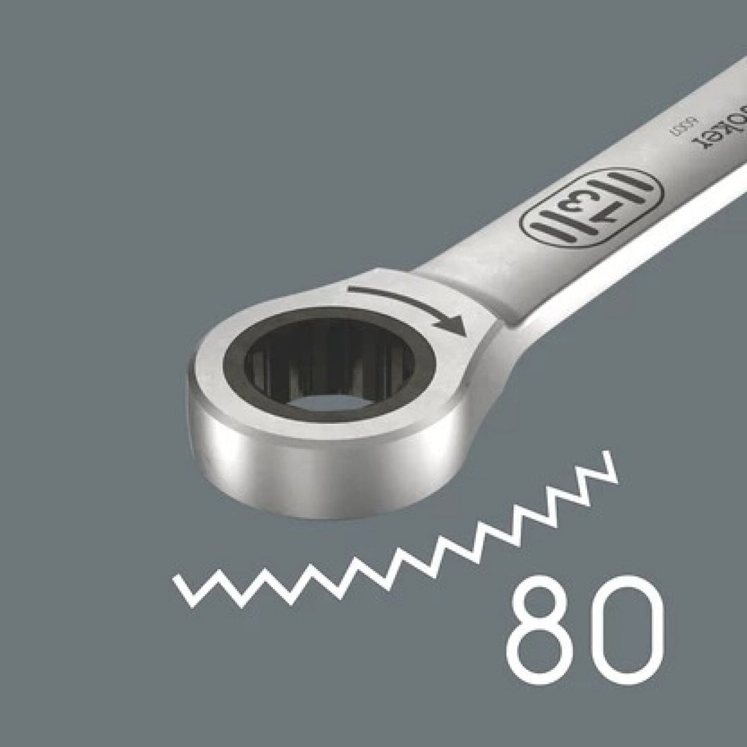 Wera 05020355001 6007 Joker Sb Ring Ratchet Spanner, Long Design, 11 X 220 Mm