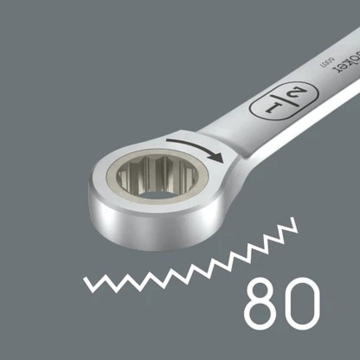 Wera 05020361001 6007 Joker Ratcheting Combination Spanner Sb, Long Design, Imperial, 5/16" X 180 Mm