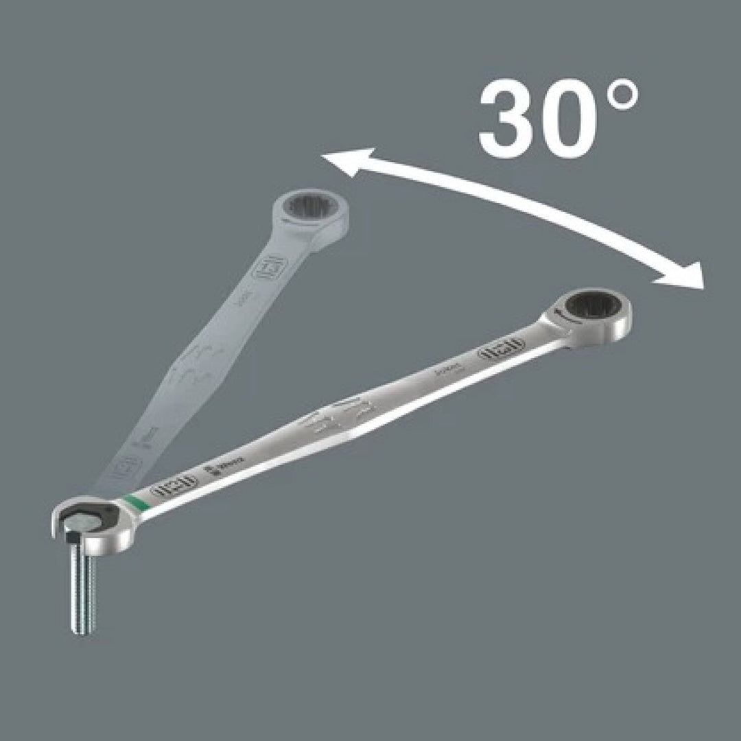 Wera 05020355001 6007 Joker Sb Ring Ratchet Spanner, Long Design, 11 X 220 Mm