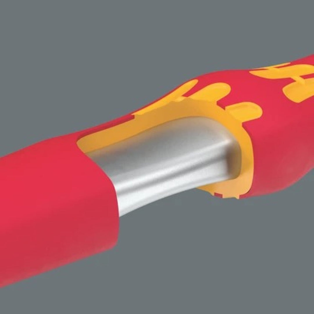 Wera 05004967001 8100 Sa Vde 1 Zyklop Ratchet Set, Insulated, Reversing Lever, 1/4" Drive, Metric, 22 Pieces